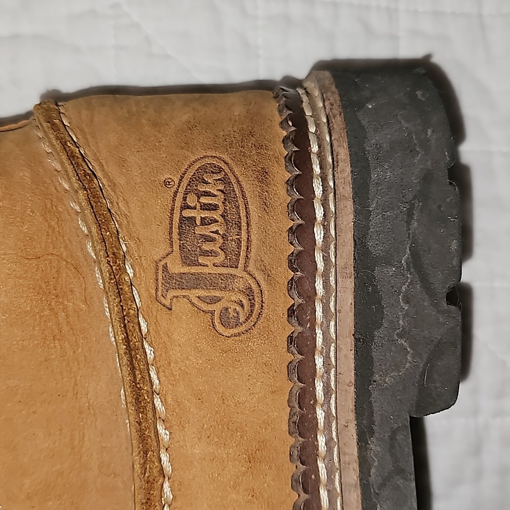 Justin boots 100% leather brown sz 7 lace up. - Picture 2 of 8